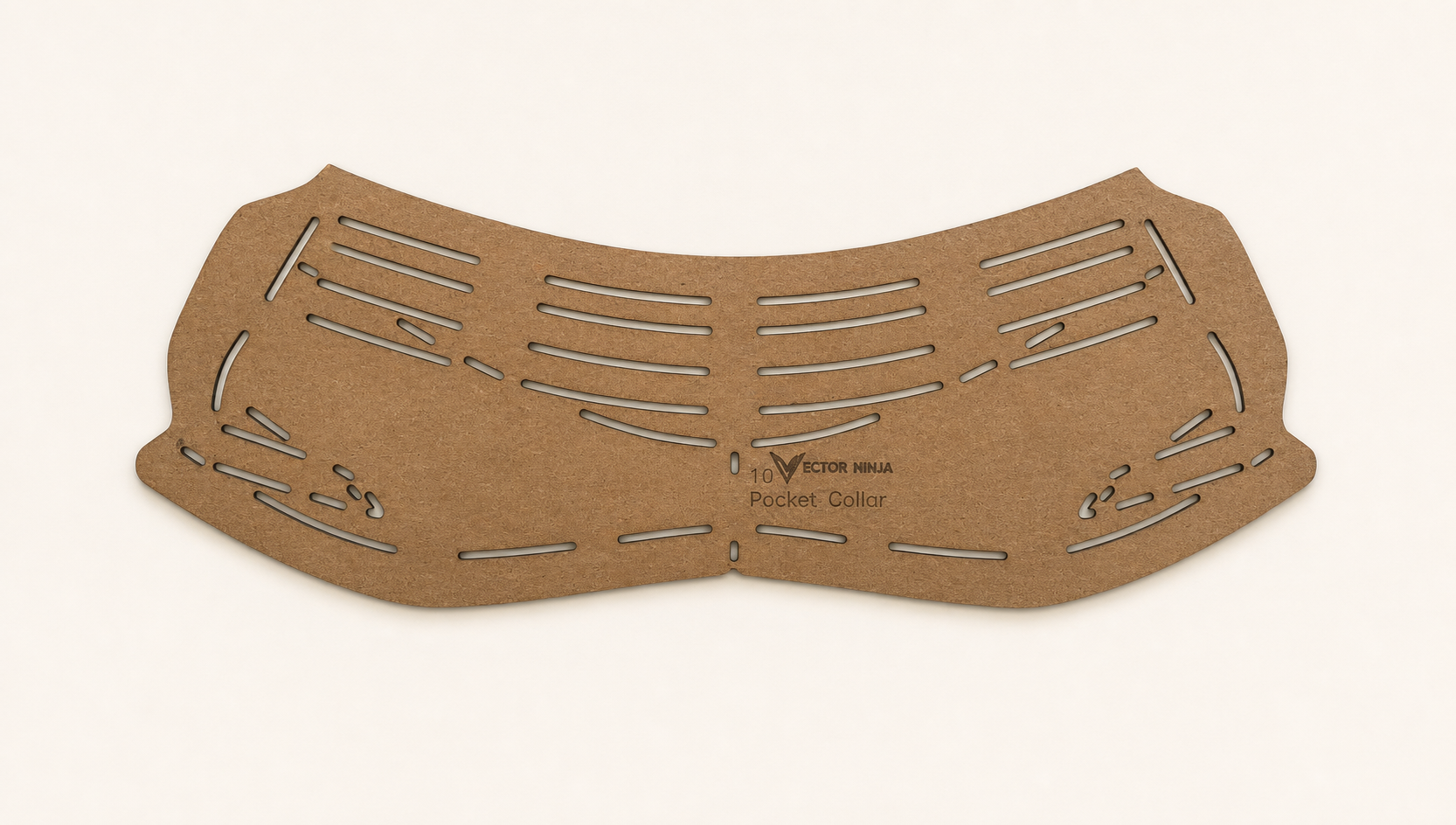 AJ 1 High TS template component with registration marks, cut marks, printed guide marks, and chipboard texture